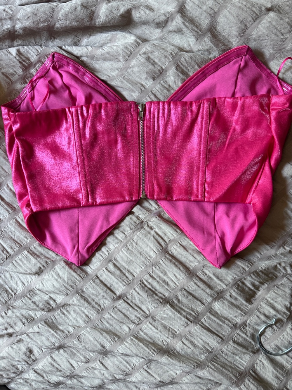 Superdown Hot Pink Clara Corset Sz M - Picture 5 of 5